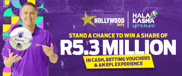 Hollywoodbets Halakasha promotion: stand a chance to win a share of R5.3 million