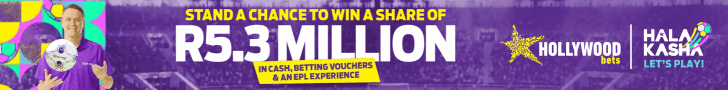 Hollywoodbets Halakasha promotion: stand a chance to win a share of R5.3 million